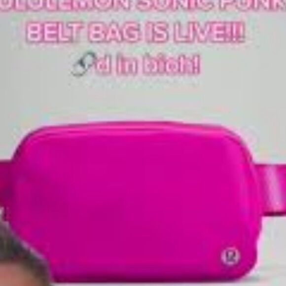 Lululemon Everywhere Belt Bag Waist Fanny pack sonic pink perfect nwt - Picture 3 of 3